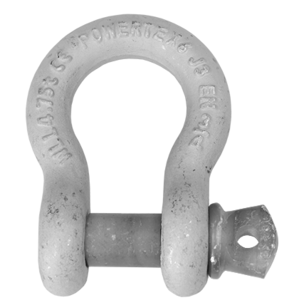 Bow Shackle Powertex PBSP Unpainted Pin front