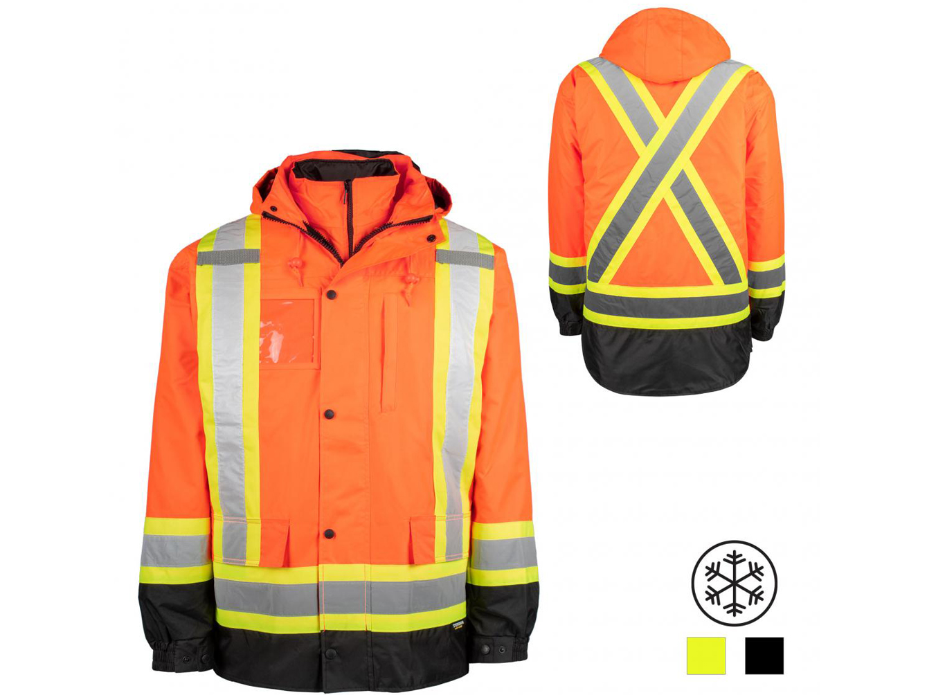 High visibility winter coat - 7 in 1 system TERRA