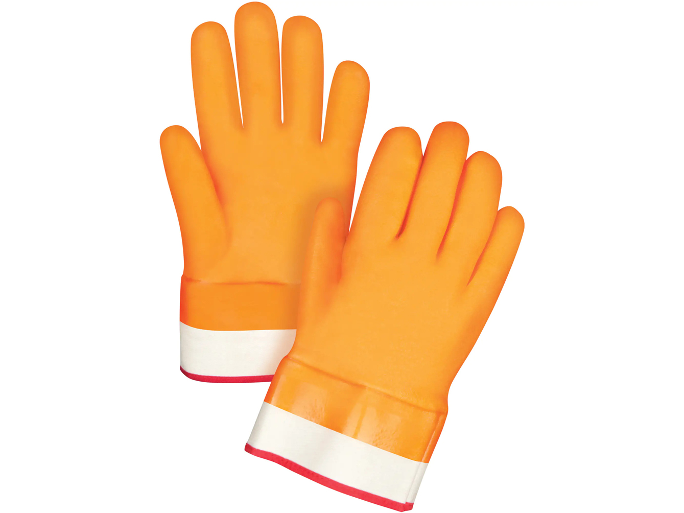 PVC lined gloves