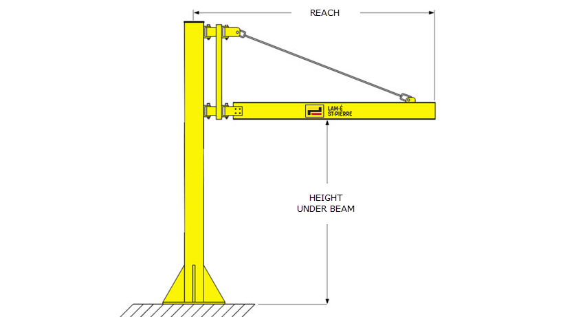 SELF-SUPPORTING JIB WITH STEM